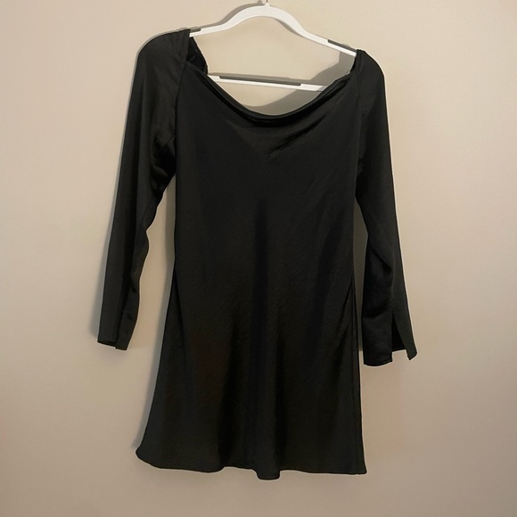 Princess Polly Recycled Polyester Star Power Black Mini Dress Size 4 NWT - Picture 4 of 5